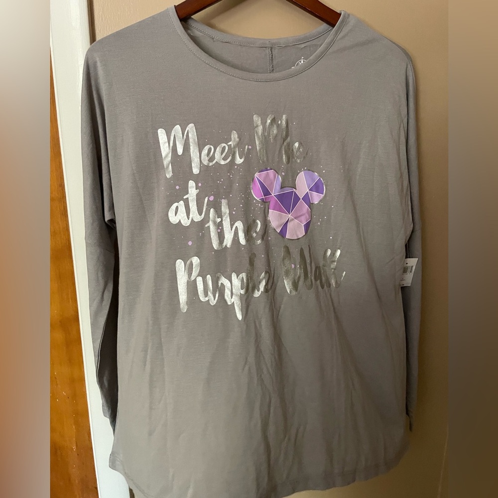 NWT Meet Me at the Purple Wall Shirt